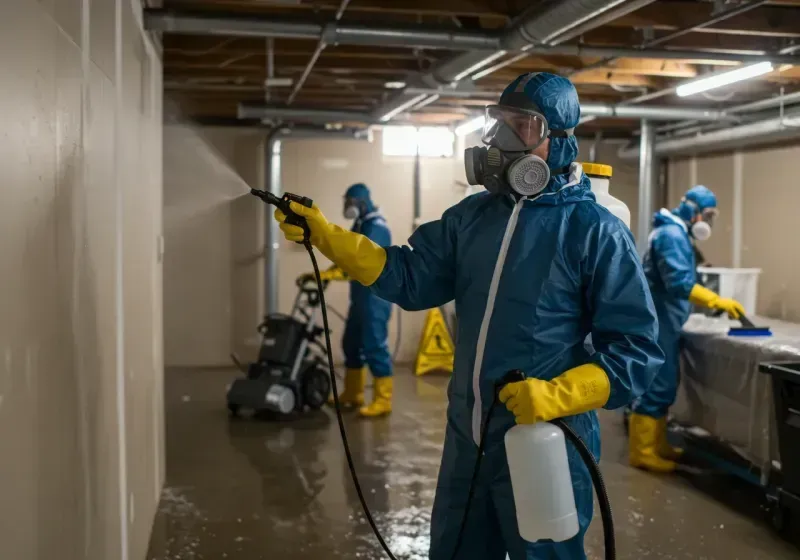 Basement Sanitization and Antimicrobial Treatment process in Madison County, AL